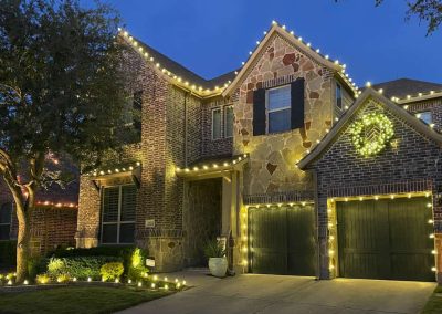 Temporary Christmas Light Installation in McKinney, TX