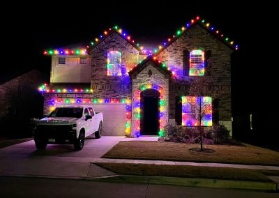 Seasonal Christmas Light Install in Aubrey, TX