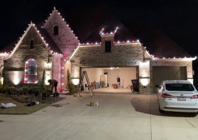 Installation of Christmas Lights in Prosper, TX
