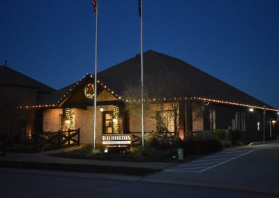 Commercial Christmas Light Install in Aubrey, TX