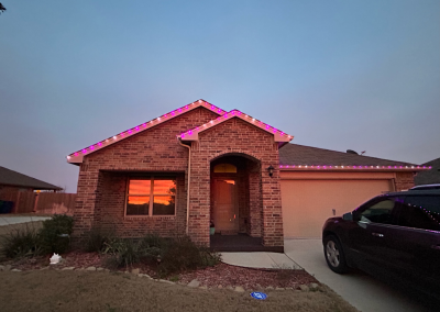 Permanent Lighting Install for Home in Ponder, TX