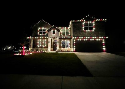 Holiday Light Install Near Cross Roads, TX