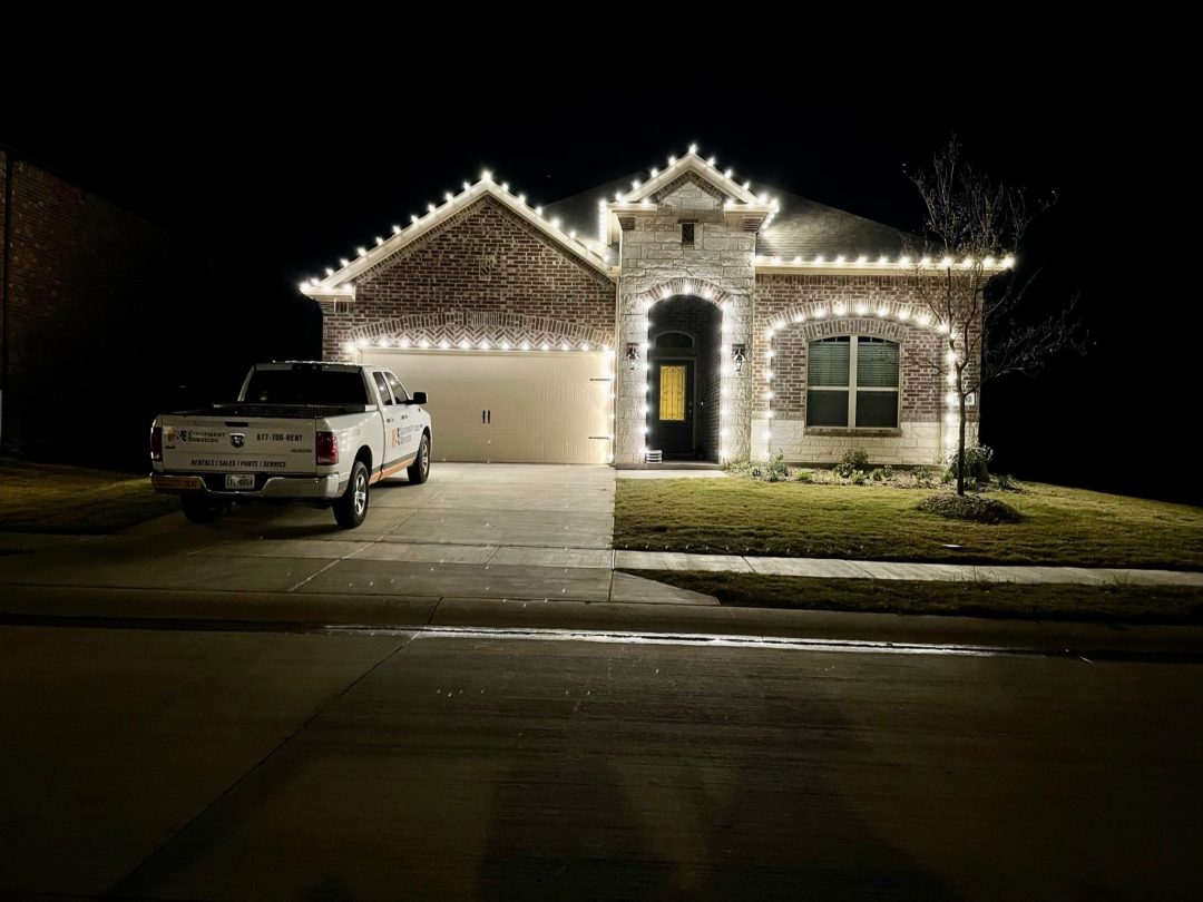 holiday lighting near Krugerville